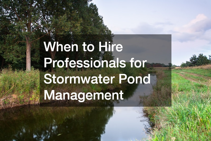 When to Hire Professionals for Stormwater Pond Management